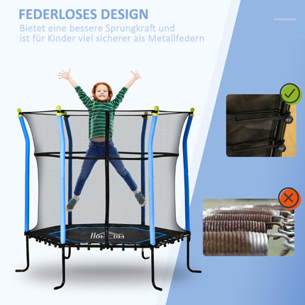 Dětská zahradní trampolína 5.3ft s ochrannou sítí, do 60kg