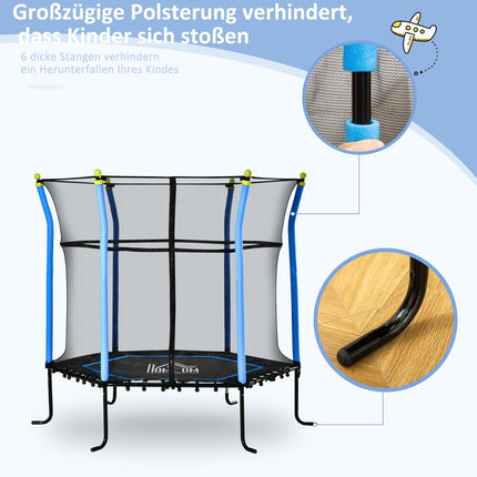 Dětská zahradní trampolína 5.3ft s ochrannou sítí, do 60kg