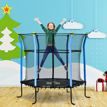 Dětská zahradní trampolína 5.3ft s ochrannou sítí, do 60kg