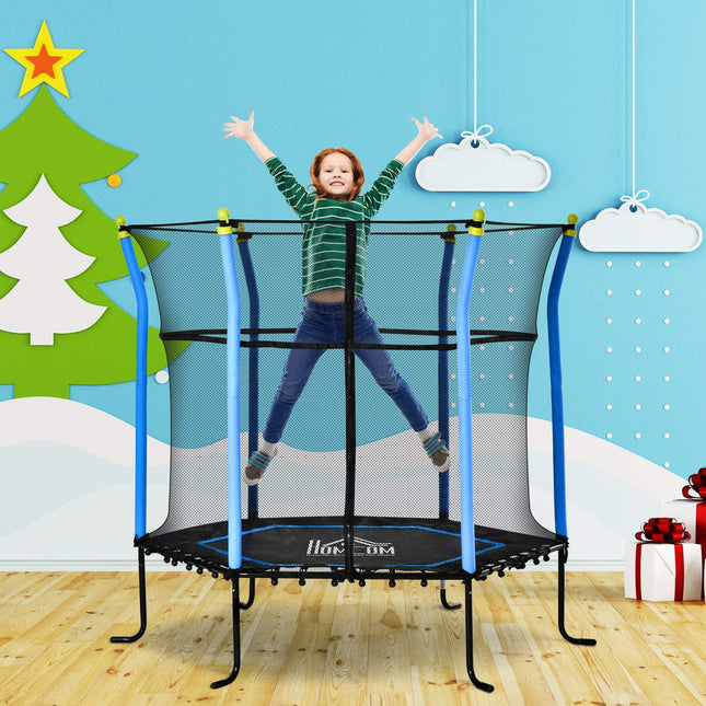 Dětská zahradní trampolína 5.3ft s ochrannou sítí, do 60kg