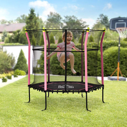 Dětská zahradní trampolína 5.3ft s ochrannou sítí - do 60kg