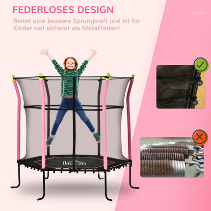 Dětská zahradní trampolína 5.3ft s ochrannou sítí - do 60kg