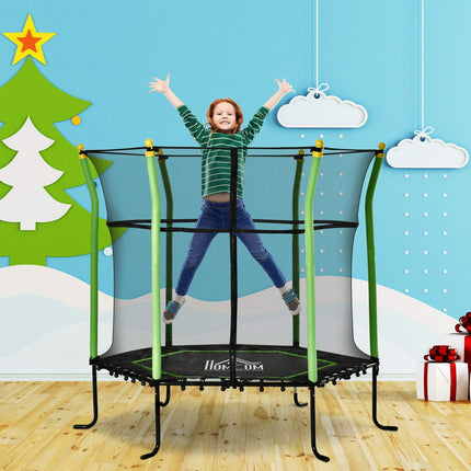 Zahradní trampolína 5.3 ft pro děti s ochrannou sítí