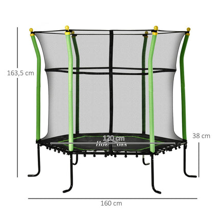 Zahradní trampolína 5.3 ft pro děti s ochrannou sítí