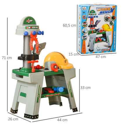 Workbench toy for kids, 37 tools and accessories, ages 3+