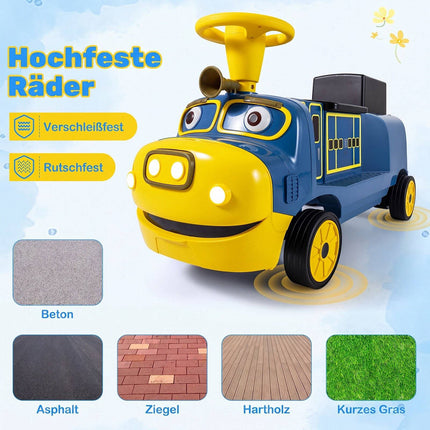 Children's 12V Electric Ride-On Car, Blue, 2 Seats & Motors