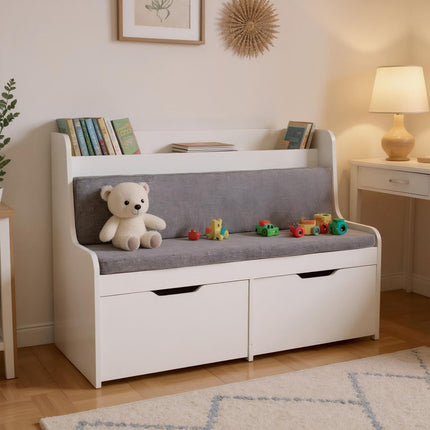 Kinderbank mit Stauraum, 2 Schubladen