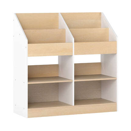 Dětská knihovna se 4 boxy a úložnými přihrádkami