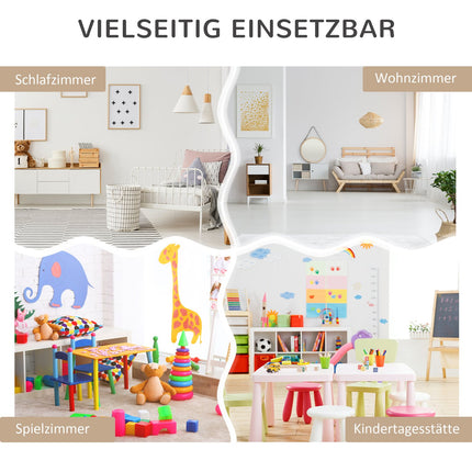 Bücherregal für Kinder mit Schublade, Grau, 60 x 30 x 90 cm