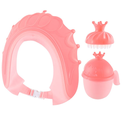 Children's Crown Hair-Wash Set with Cap & Brush