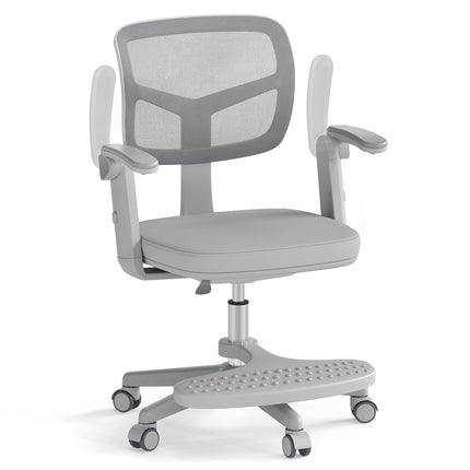 Dětská židle k psacímu stolu, nastavitelná výška 41-52 cm, šedá