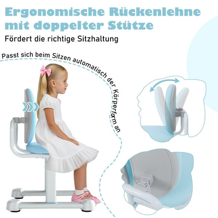 Dětská židle k psacímu stolu, nastavitelná výška, ergonomické opěradlo