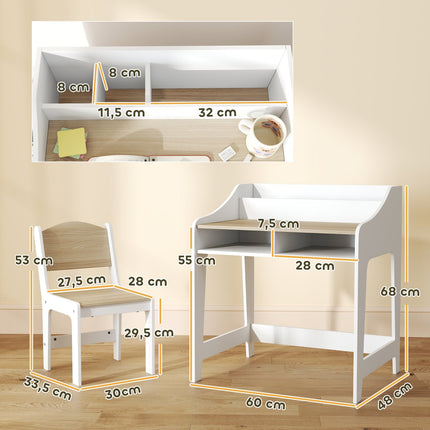 Dětský psací stůl a židle, ergonomické, 3-8 let