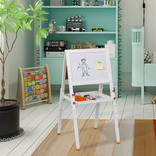 Kinderstaffelei mit Whiteboard & Kreidetafel
