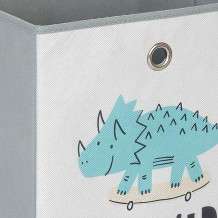 Dětské skládací úložné boxy, 3 ks, dinosauři a zvířátka