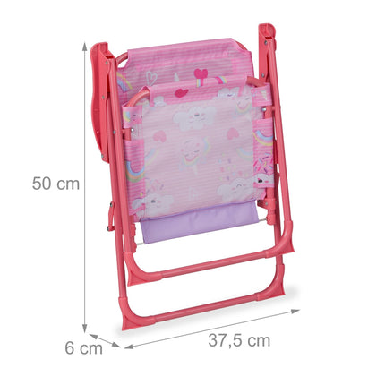 Children's Folding Camping Chair – Animal Motif, Lightweight