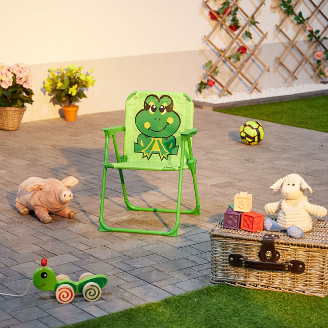 Opvouwbare campingstoel voor kinderen met dierenmotief