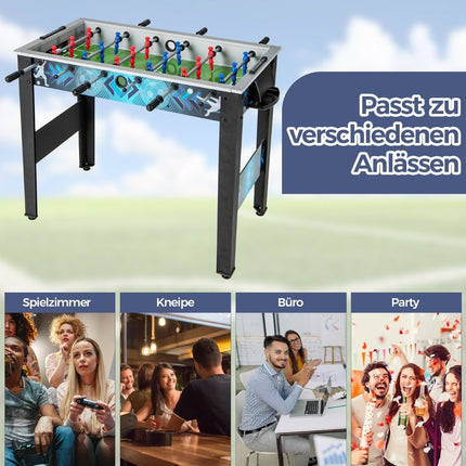 Children's Foosball Table with 2 Balls & 18 Players