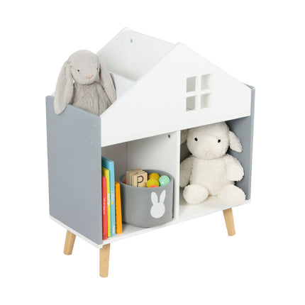 Children's House-Shaped Shelf, MDF and Pine Wood