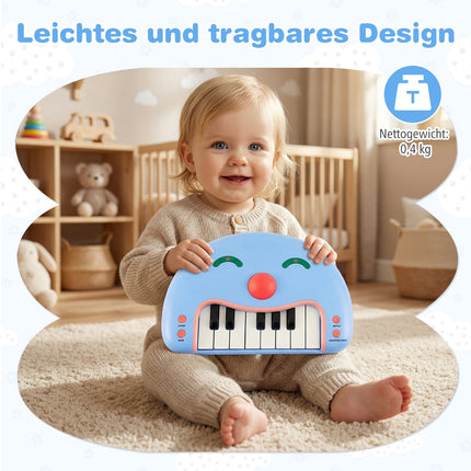 Children's Keyboard Piano with Lights and Music, 13 Keys