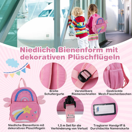 Children's Luggage Set: 47cm Ride-On Suitcase & 30cm Backpack