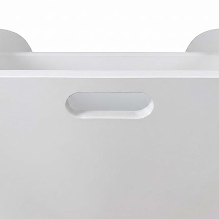 Children's Mobile Bookcase, 3 Shelves, White/Natural