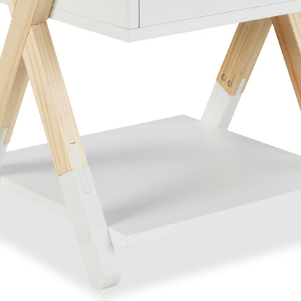 Dětský noční stolek se zásuvkou, design X