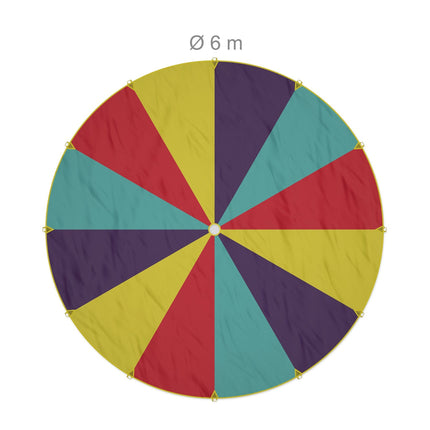 Dětský duhový hrací padák, průměr 600 cm
