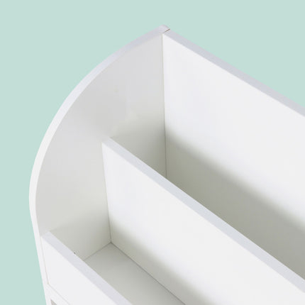 Children's Shelf with 4 Compartments and 2 Book Shelves