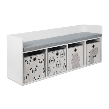 Dětská úložná lavice se 4 boxy