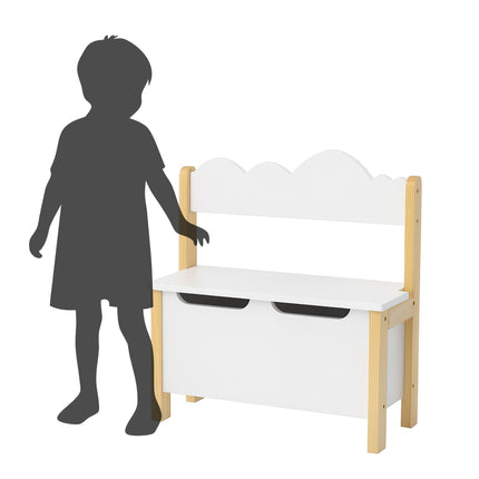 Kinder-Sitzbank mit Spielzeugkiste, Scharnierdeckel