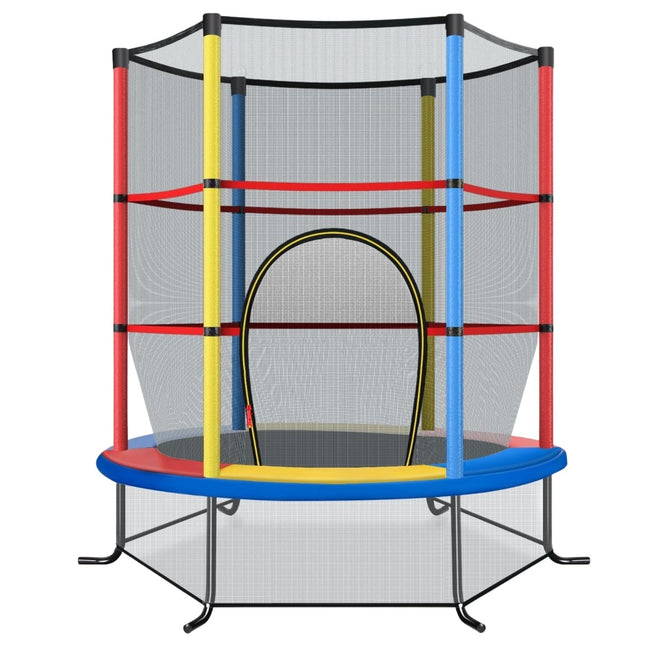 Dětská trampolína s ochrannou sítí, Ø140cm, nosnost 135kg