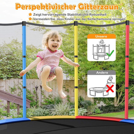 Dětská trampolína s ochrannou sítí, Ø140cm, nosnost 135kg