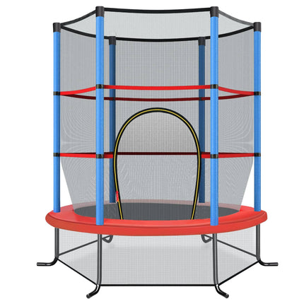 Dětská trampolína s ochrannou sítí, 165cm, modrá