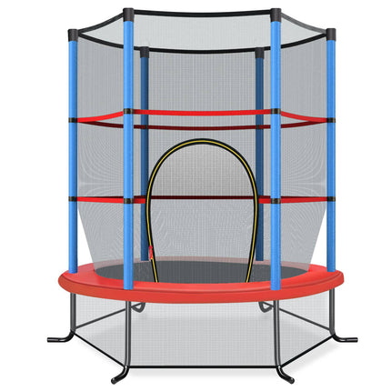 Dětská trampolína s ochrannou sítí, 165cm, modrá