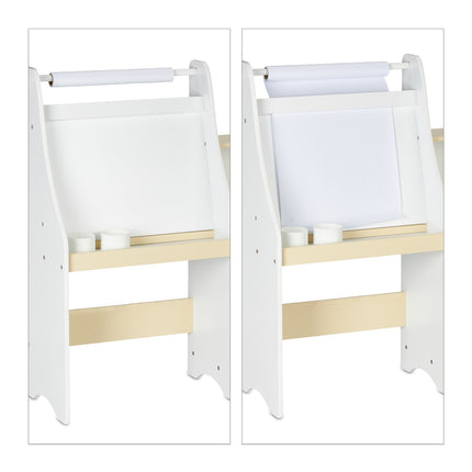 Children's board with compartment and chair