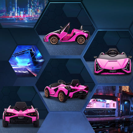 Elektrické auto SUV pro děti – 3 rychlosti, MP3, dálkové ovládání, růžová