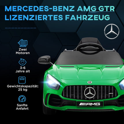 Elektrické auto pro děti, 12V, dálkové ovládání, USB a MP3, zelená