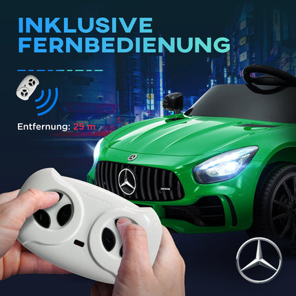 Elektrické auto pro děti, 12V, dálkové ovládání, USB a MP3, zelená