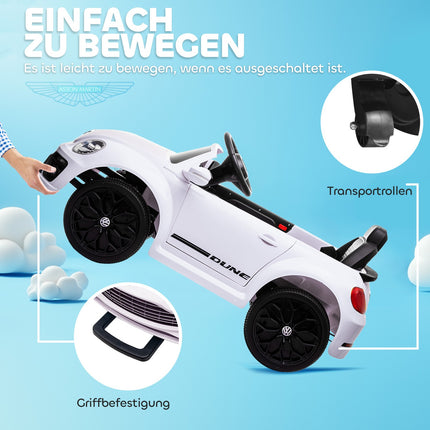 Children's 12V electric car with remote control and LED lights