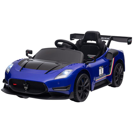 Dětské elektrické auto 12V s dálkovým ovládáním, světly, modré