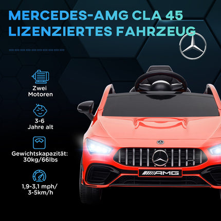 Dětské elektrické auto 12V s dálkovým ovládáním a hudbou, červené