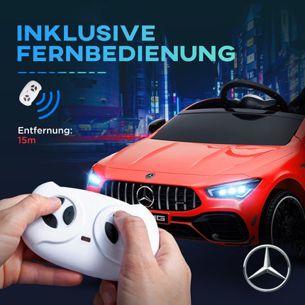 Dětské elektrické auto 12V s dálkovým ovládáním a hudbou, červené