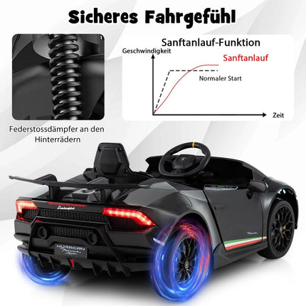 Dětské elektrické auto Lamborghini 12V s dálkovým ovládáním, černé