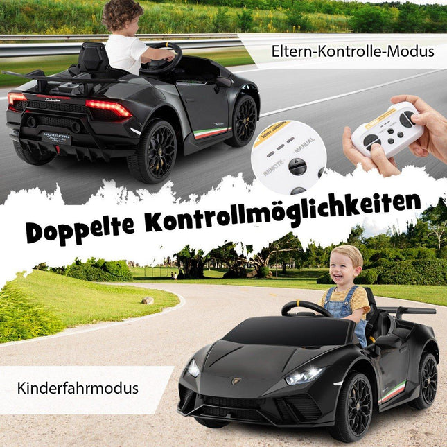Dětské elektrické auto Lamborghini 12V s dálkovým ovládáním, černé