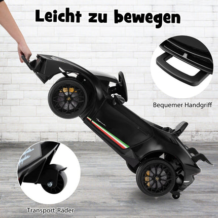 Dětské elektrické auto Lamborghini 12V s dálkovým ovládáním, černé