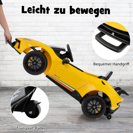 Dětské elektrické auto Lamborghini 12V s dálkovým ovládáním, žluté