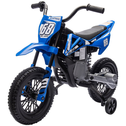 Elektrická motorka pro děti, 12V, hudba, 3-6 let, modrá
