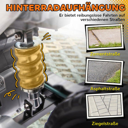 Elektrická motorka pro děti, 12V, hudba, přídavná kolečka, oranžová
