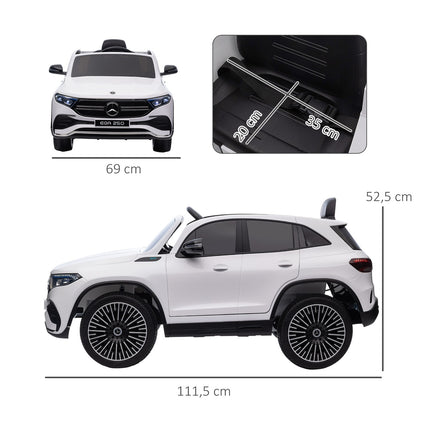 Elektrické auto pro děti s dálkovým ovládáním, MP3 a světlomety, 3-8 let